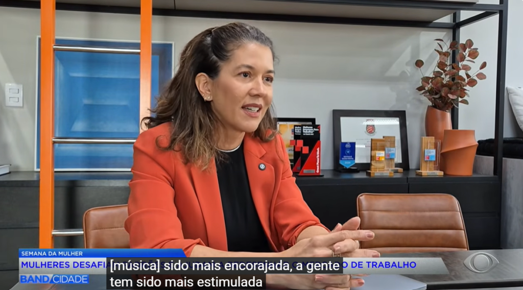 Representante do Atlântico em entrevista para a televisão